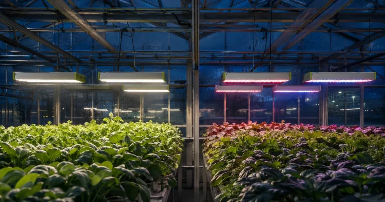 Full spectrum vs red-blue commercial greenhouse comparison using single-body LED fixtures